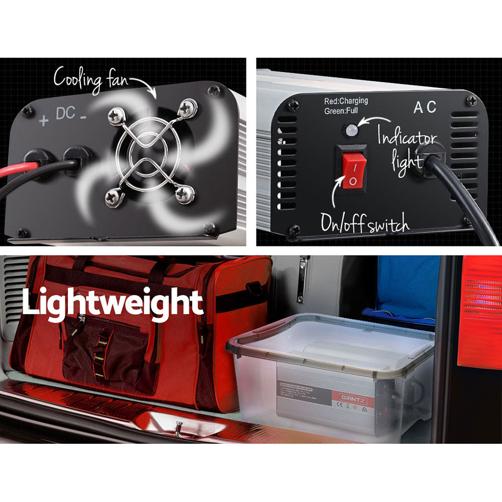 Giantz 12V 20A Car Battery Charger Inverter 20 Amp ATV 4WD Boat Caravan 5