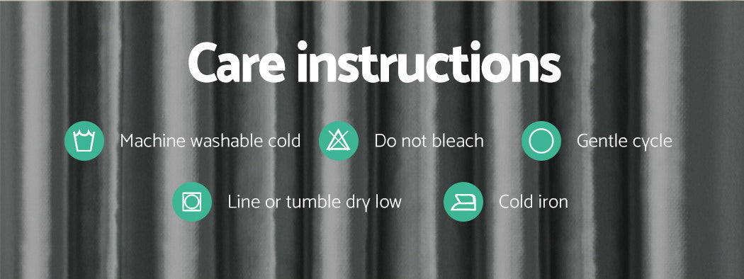 Artiss 2X Blockout Curtains Eyelet 240x230cm Grey Shine 7