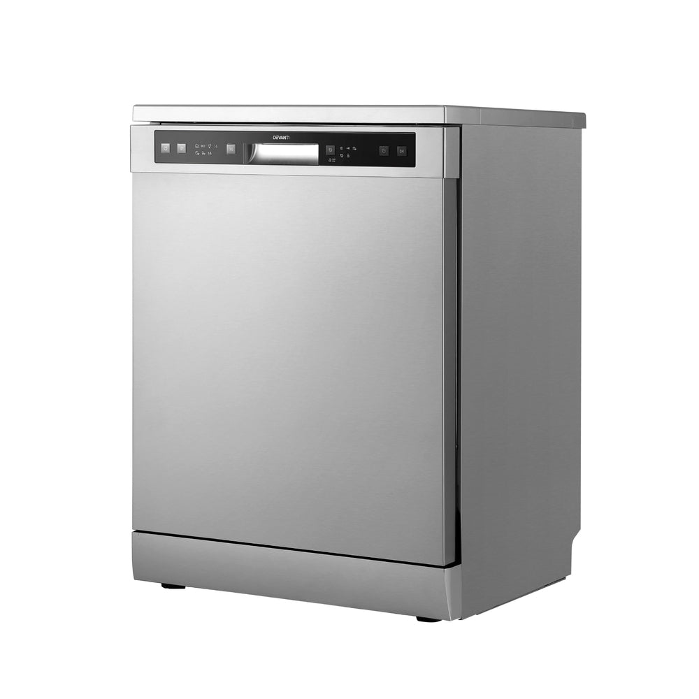 Devanti 60cm 14 Place Settings Freestanding Dishwasher Silver 3