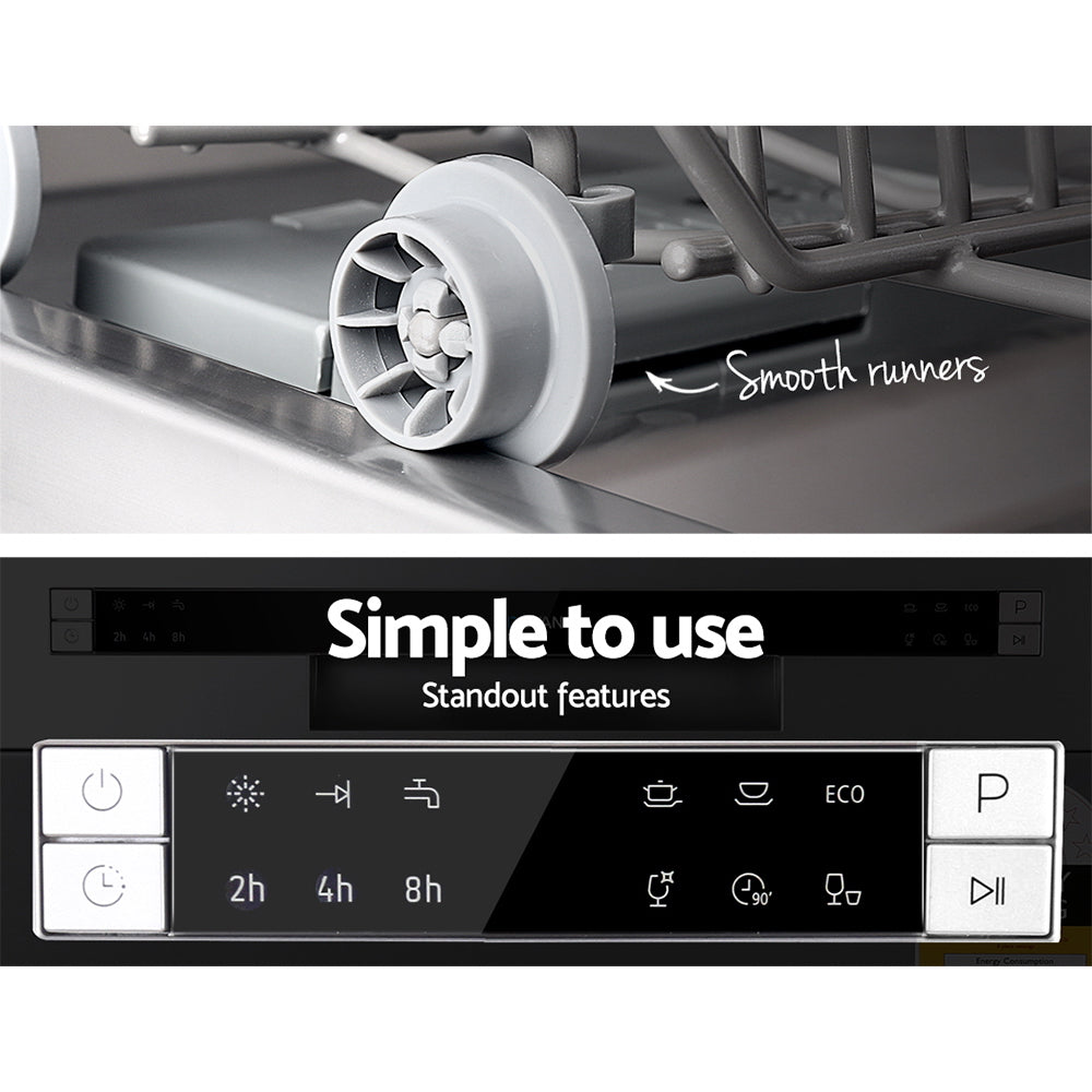Devanti 8 Place Settings Benchtop Dishwasher Sliver 6