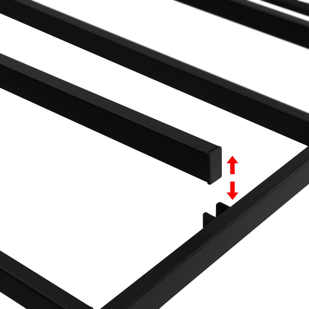 Artiss Bed Frame Double Size Metal Grey MASON 3