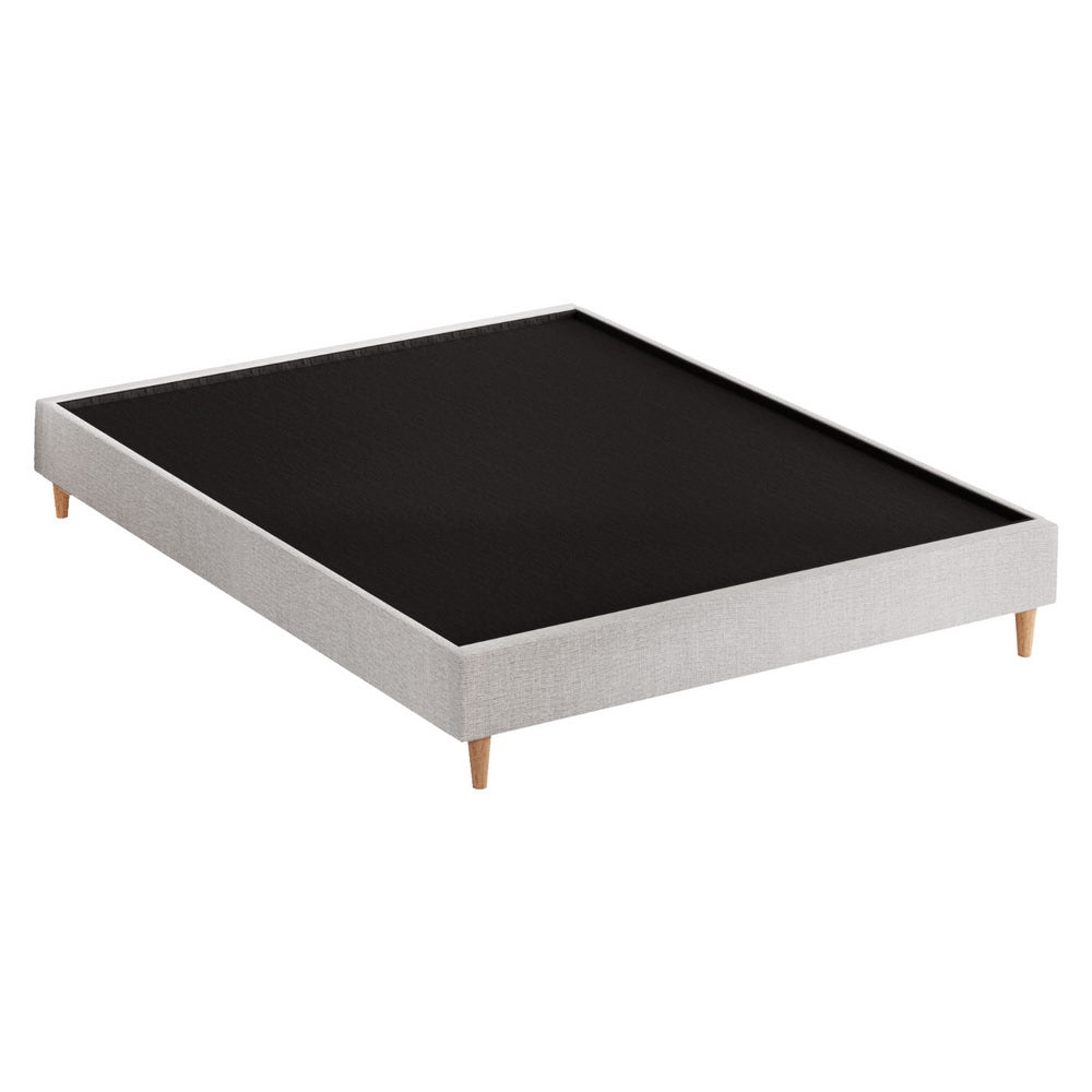 Artiss Bed Frame Double Size Beige ZORA 3