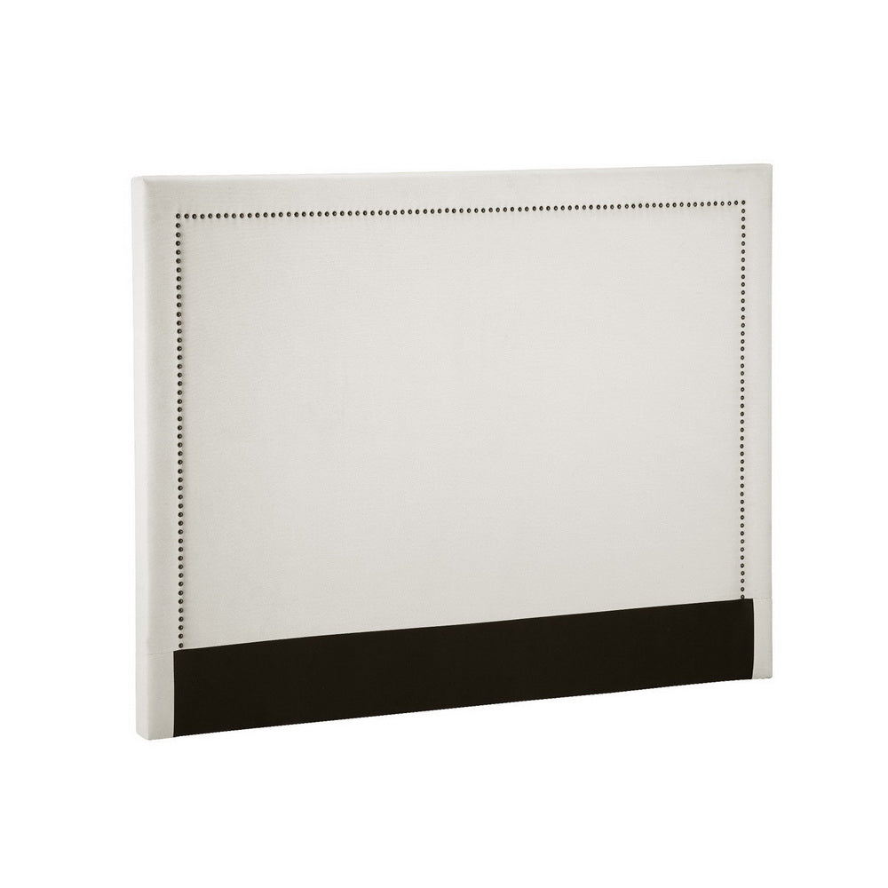 Artiss Bed Frame Bed Head Headboard Queen Fabric - RIVE Beige 7