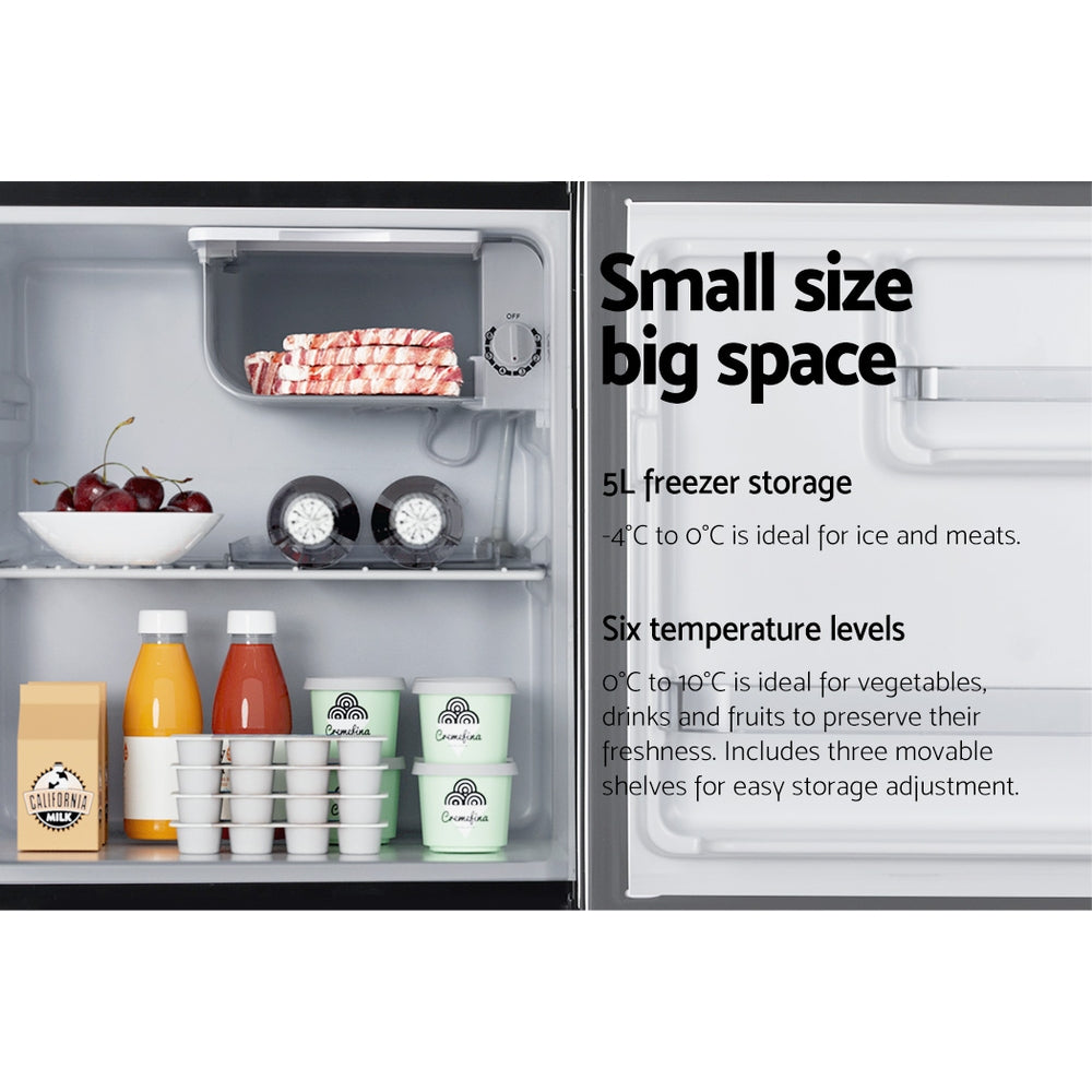 Devanti 48L Bar Fridge Black 4