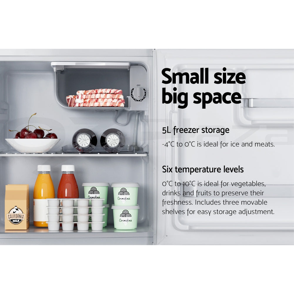 Devanti 48L Bar Fridge White 5