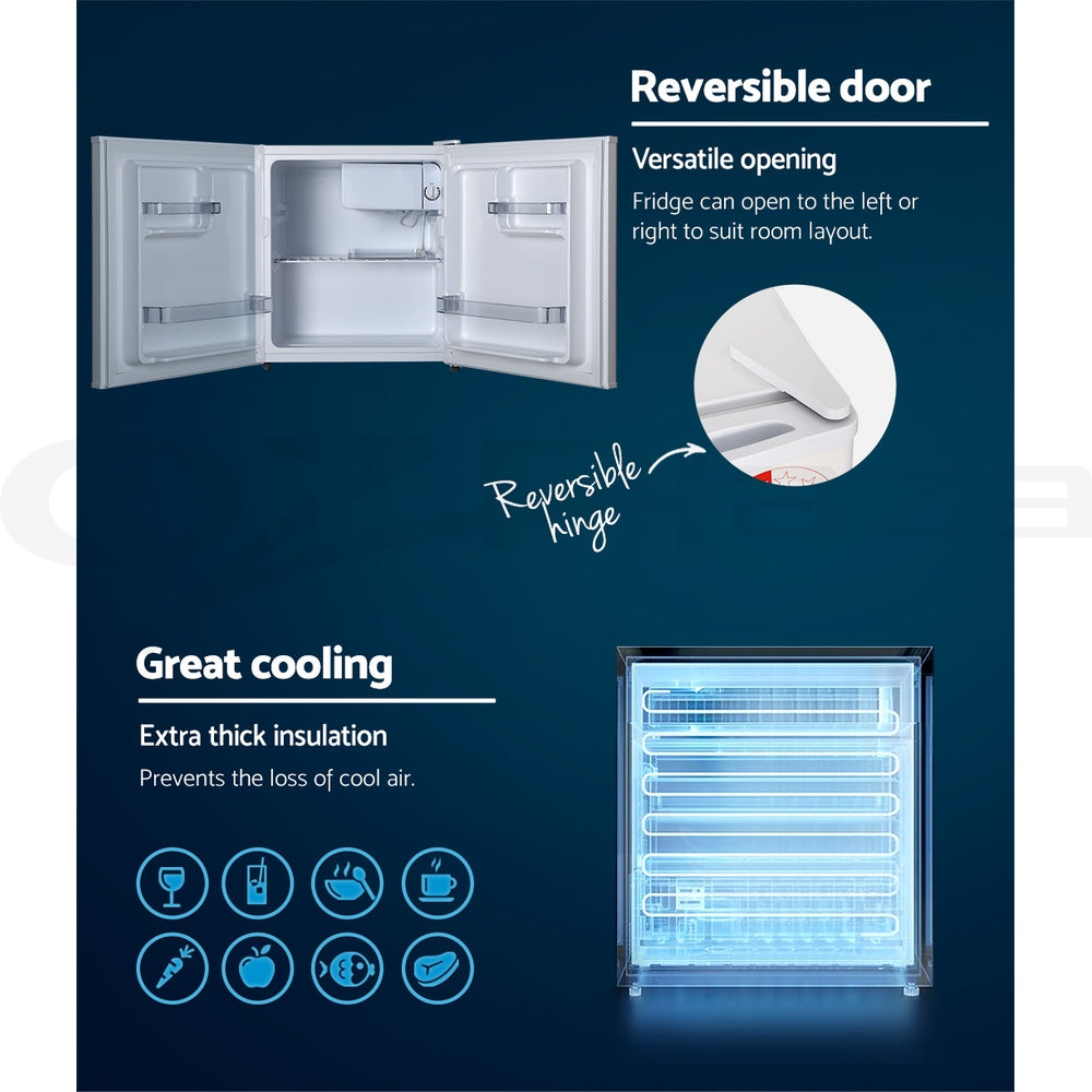 Devanti 48L Bar Fridge White 6