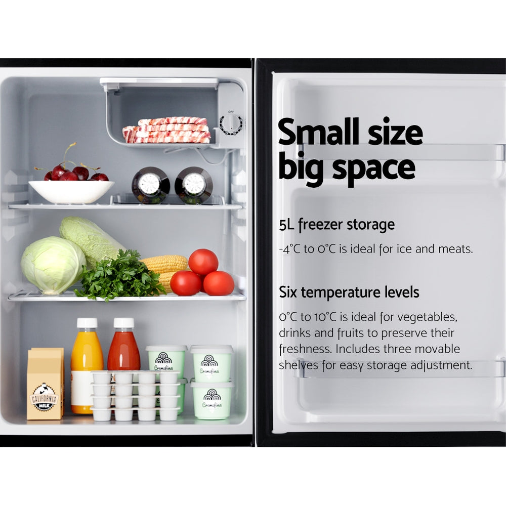 Devanti 70L Bar Fridge Black 5