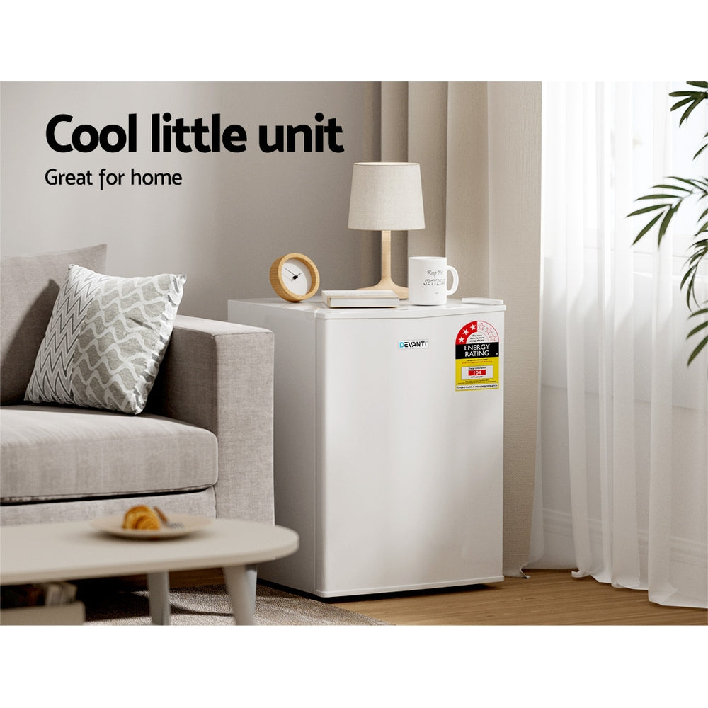 Devanti 70L Portable Mini Bar Fridge - White 4