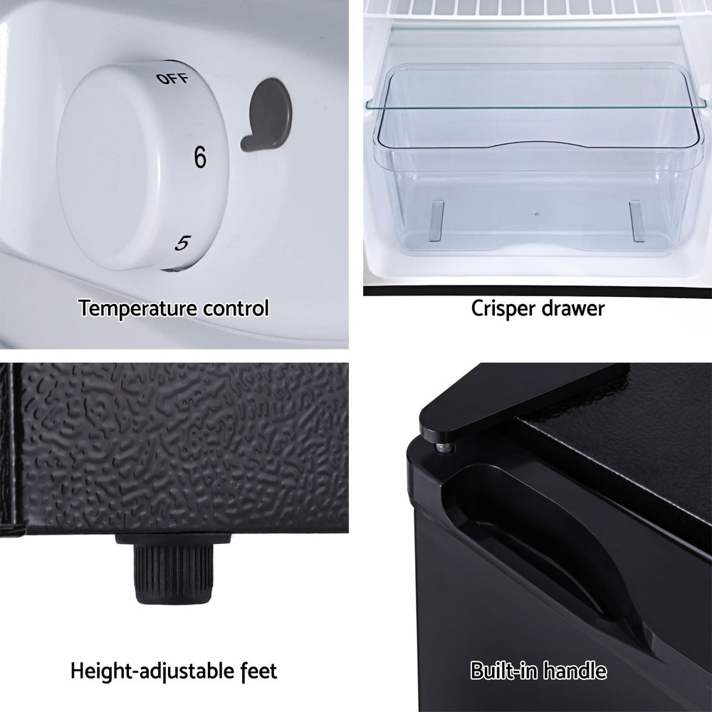 Devanti 110L Bar Fridge Black 6