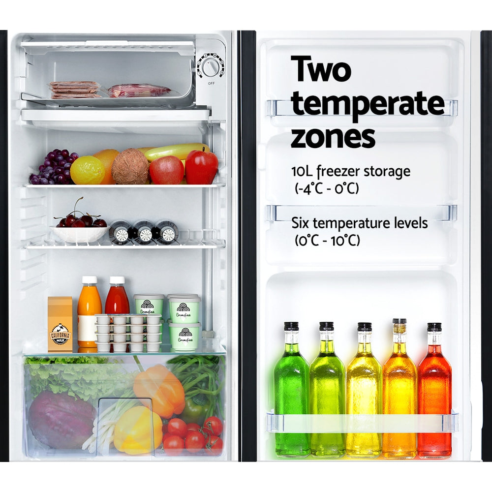 Devanti 95L Bar Fridge Black 4