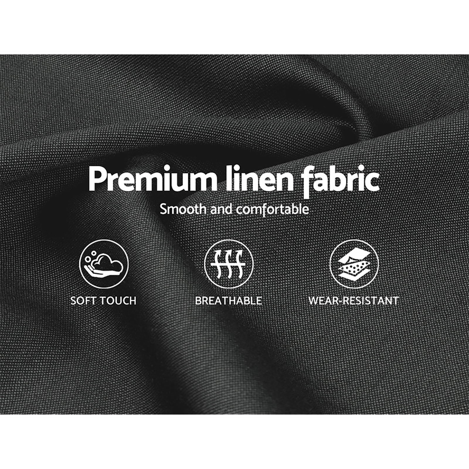 Artiss Bed Frame King Size Gas Lift Charcoal ISSA 6