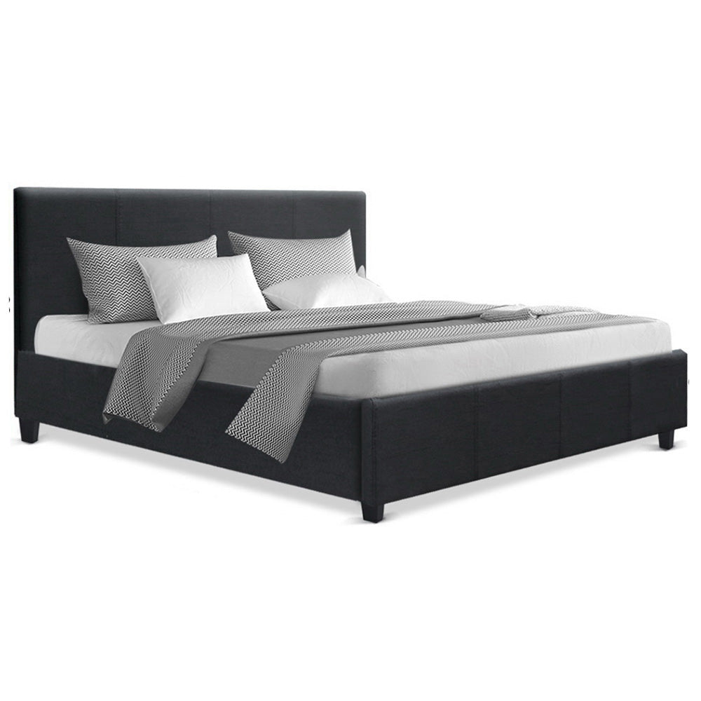 Artiss Bed Frame Queen Size Charcoal NEO 8
