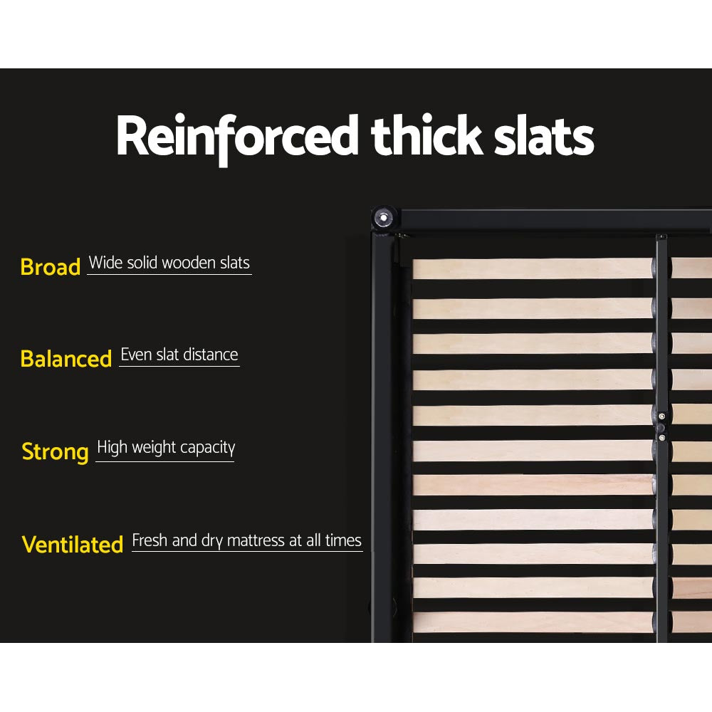 Artiss Bed Frame Queen Size with 4 Drawers Charcoal MILA 7