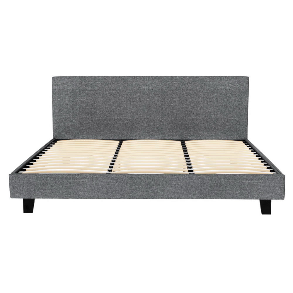 Artiss Bed Frame King Size Grey NEO 7