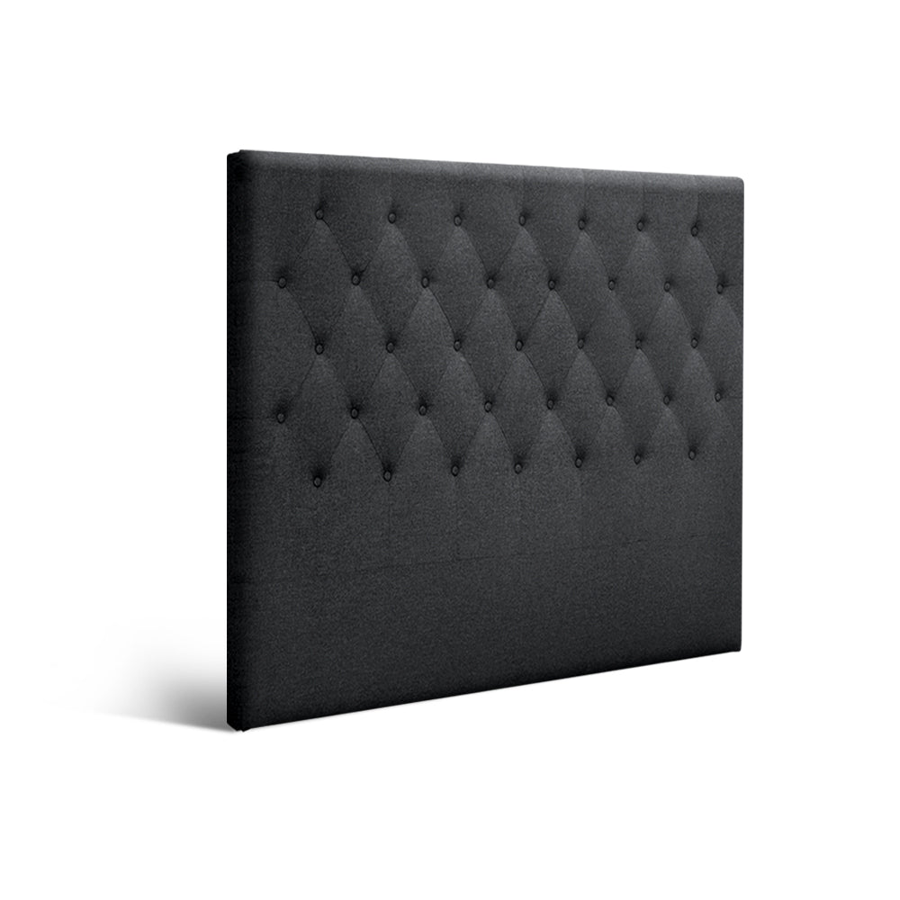 Artiss Bed Head Headboard Double Size Fabric - CAPPI Charcoal 7