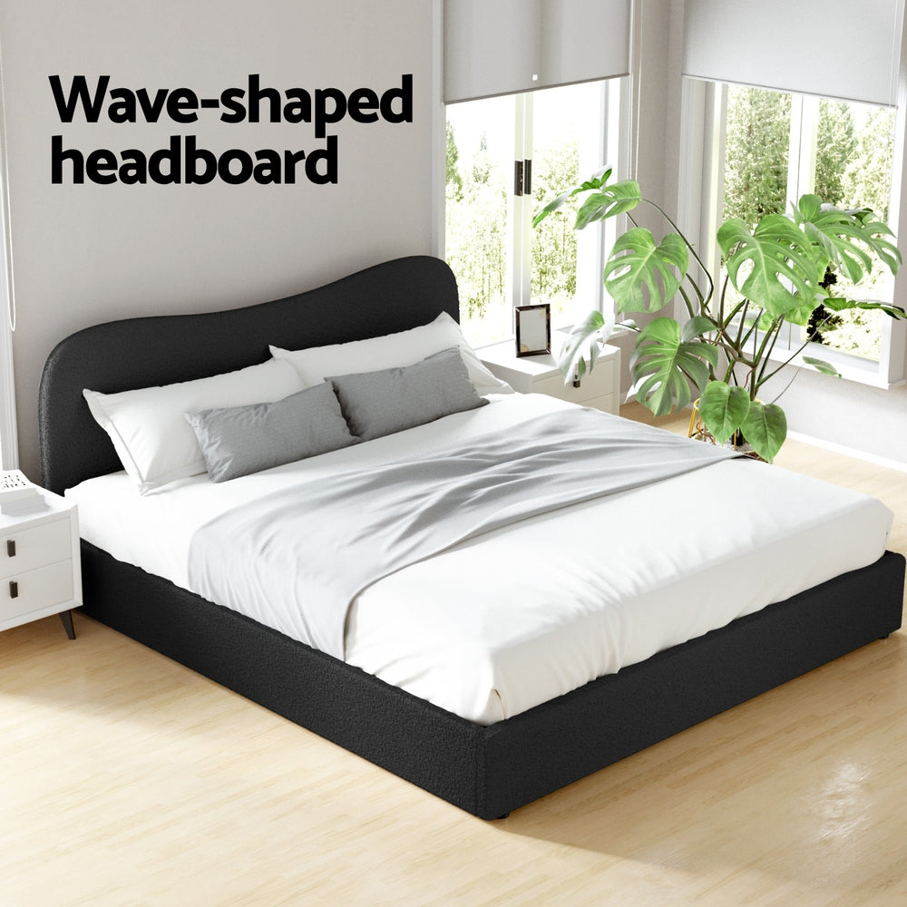 Artiss Bed Frame King Size Boucle DARA 5