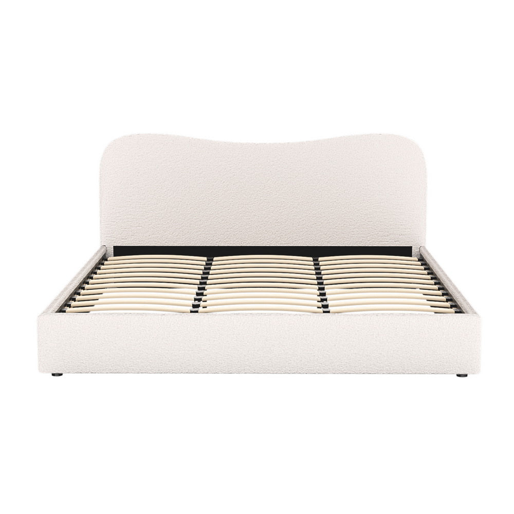 Artiss Bed Frame King Size Boucle DARA 3
