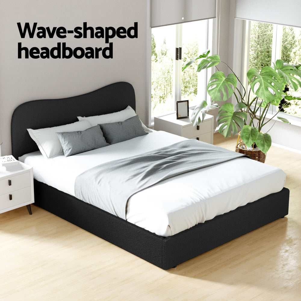 Artiss Bed Frame Queen Size Boucle DARA 5