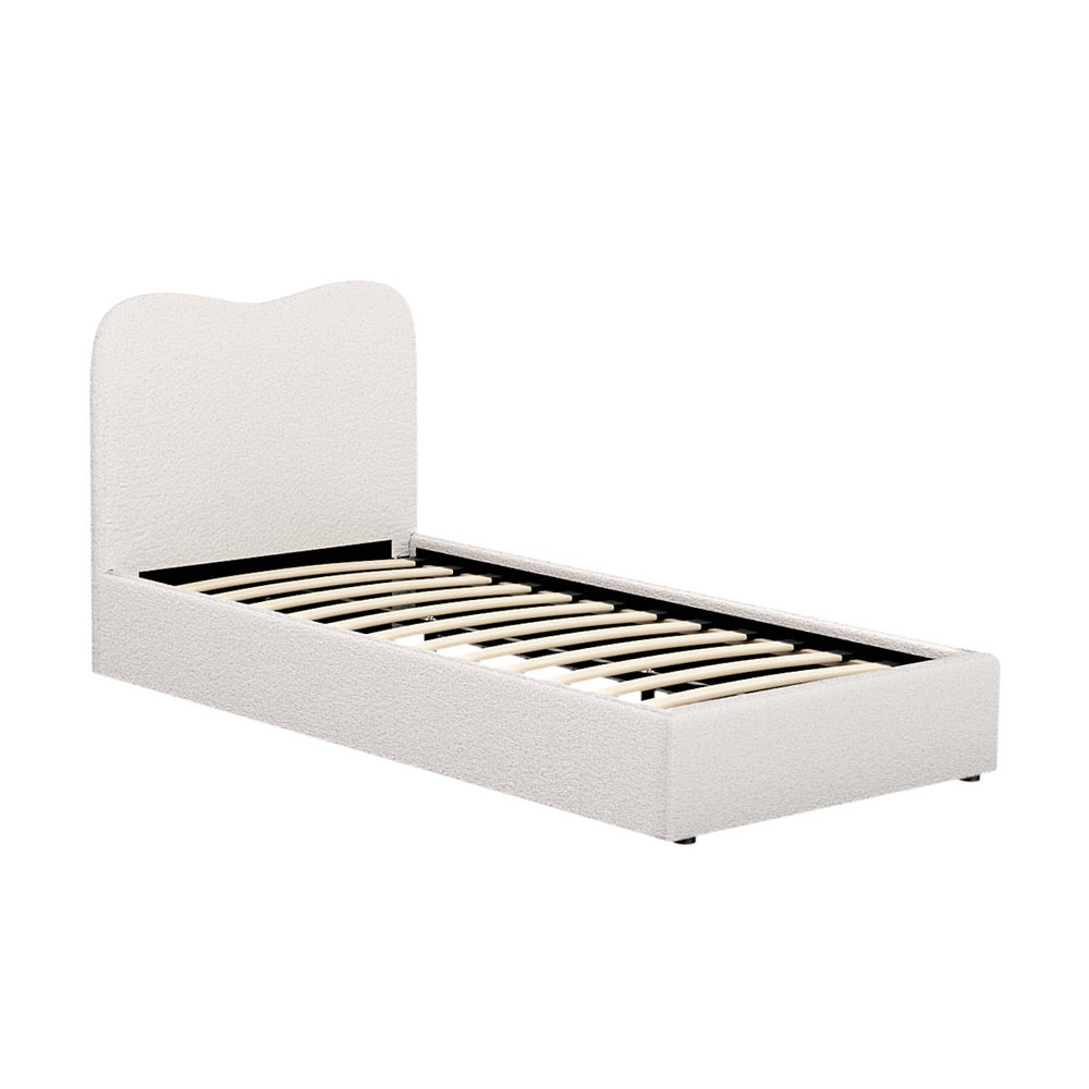 Artiss Bed Frame Single Size Boucle DARA 7