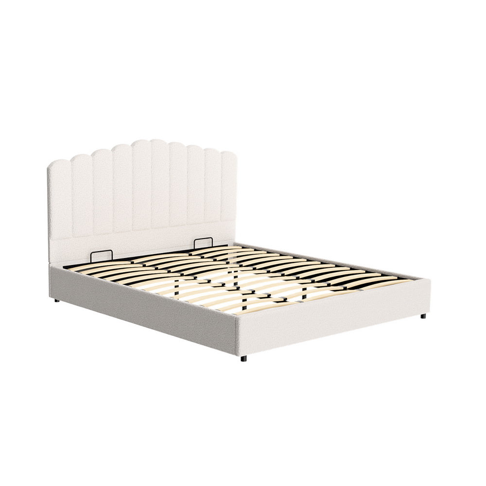 Artiss Bed Frame King Size Boucle FION 6