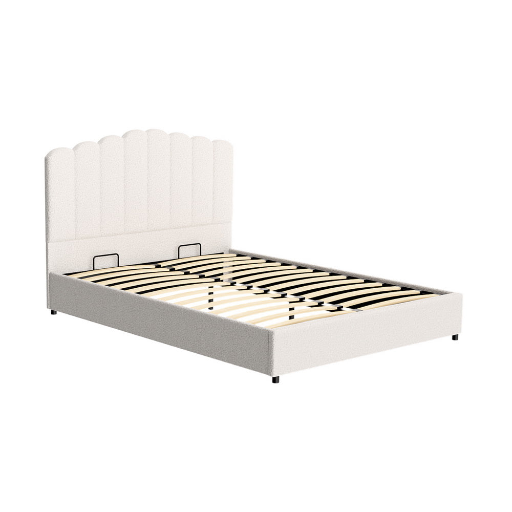 Artiss Bed Frame Queen Size Boucle FION 6
