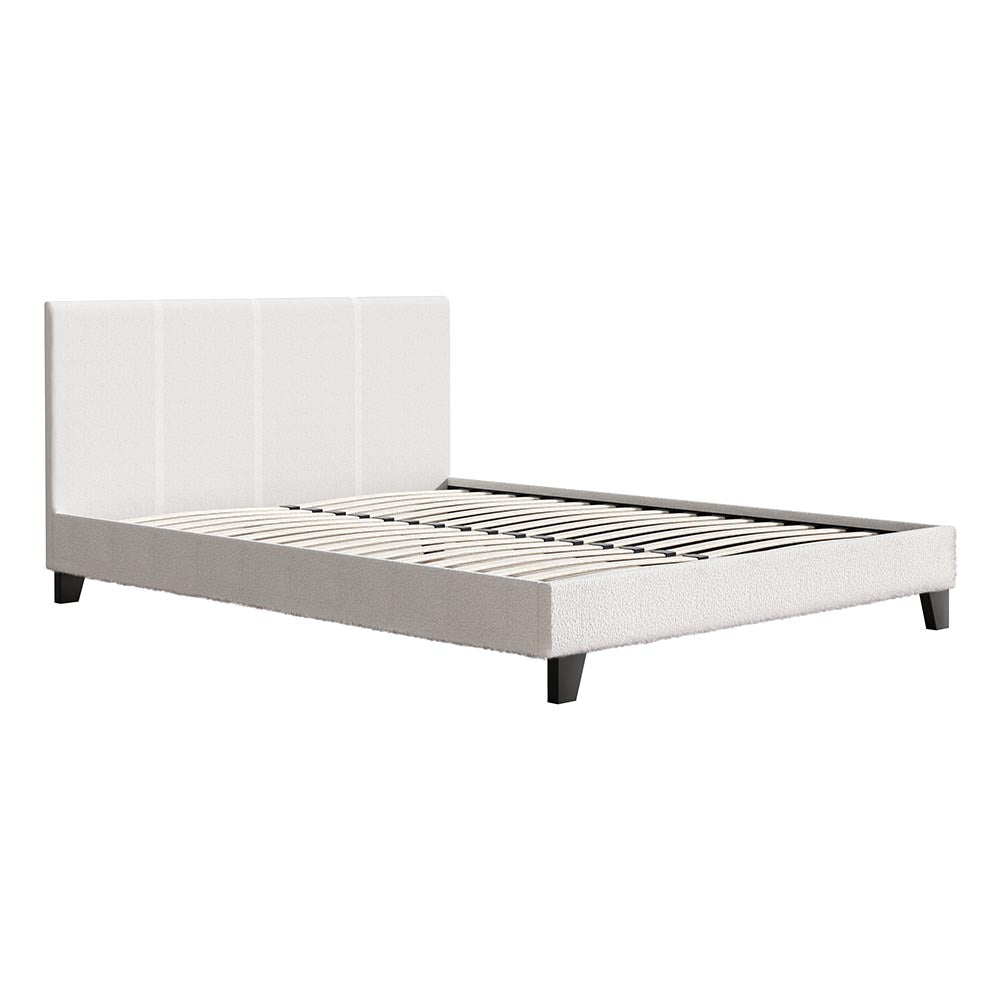 Artiss Bed Frame Queen Size Boucle NEO 7