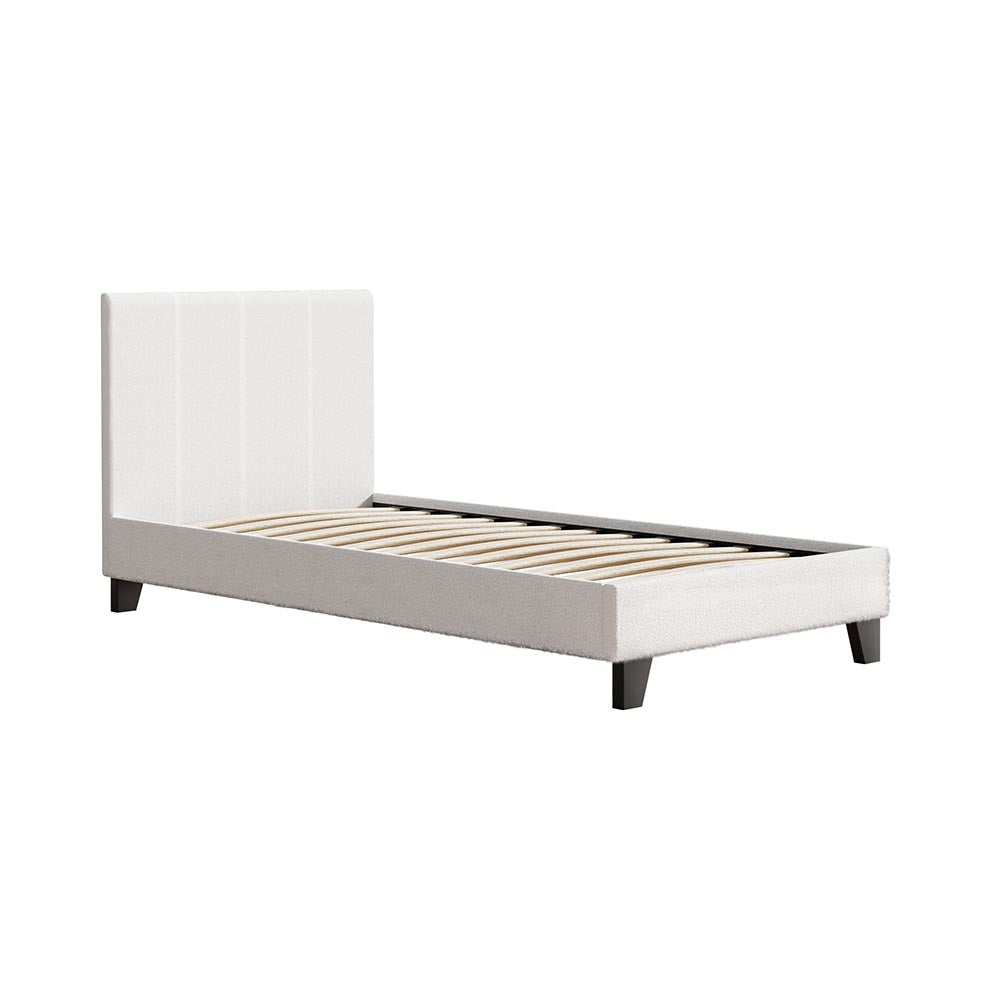 Artiss Bed Frame Single Size Boucle NEO 7