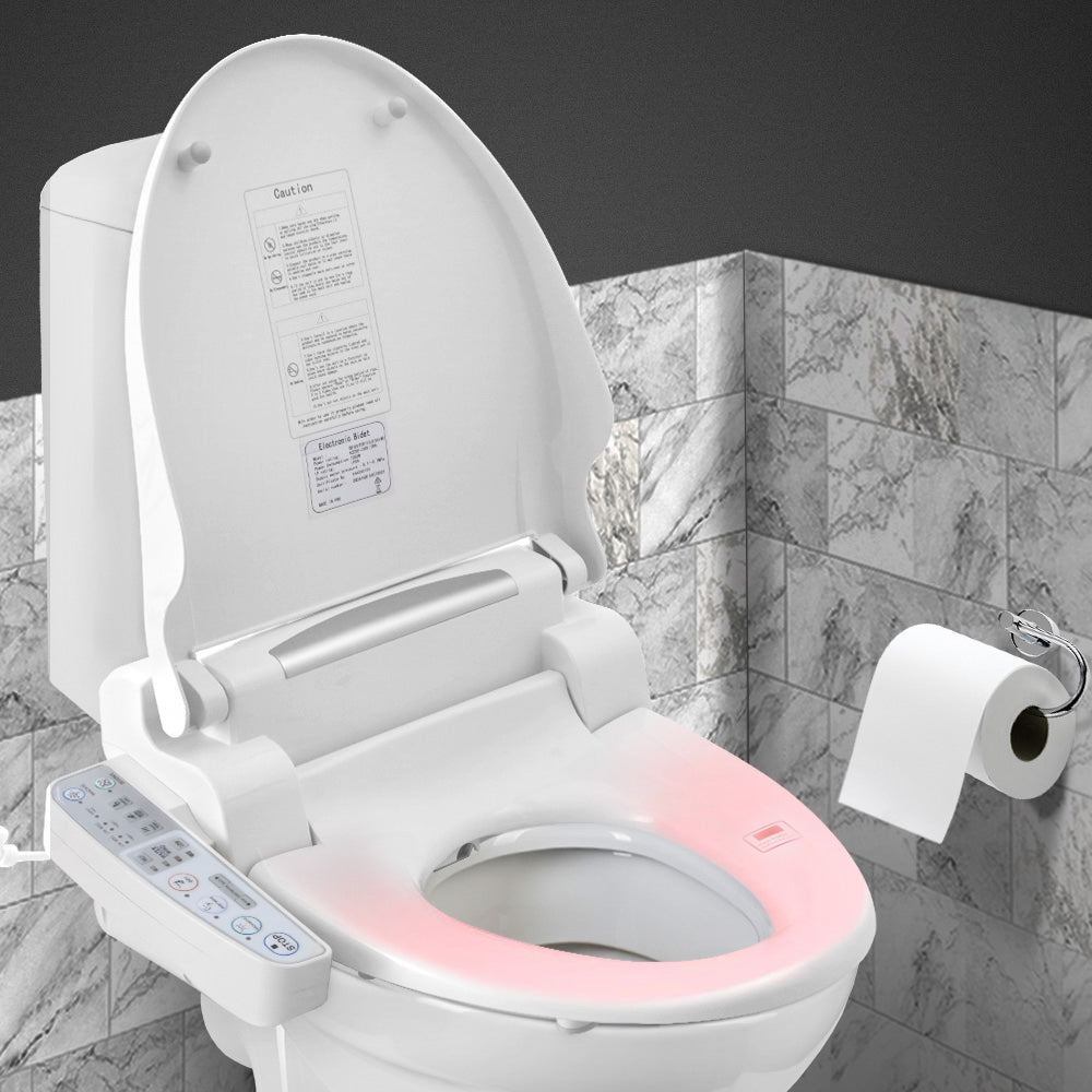 Cefito Electric Bidet Toilet Seat Cover Auto Smart Water Wash Dry Panel Control 7
