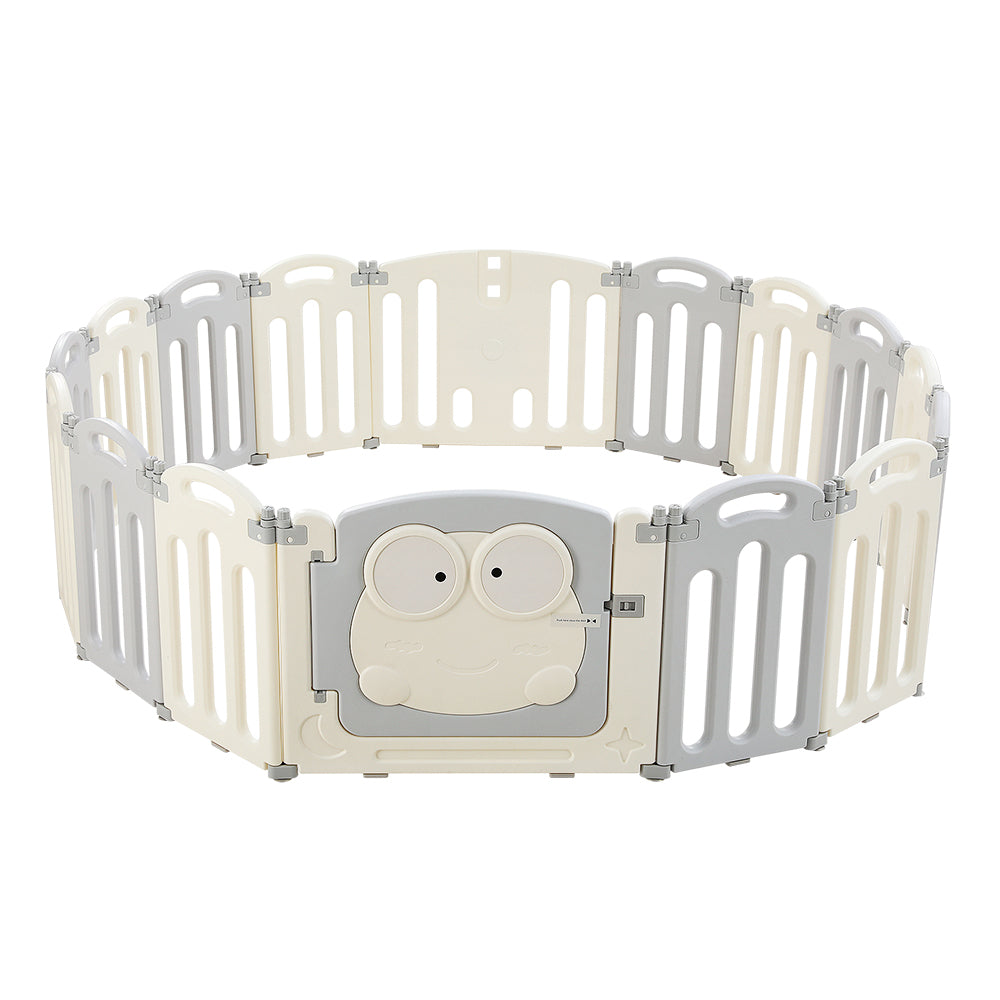 Keezi Baby Playpen 16 Panels Foldable Toddler Fence Safety Play Activity Centre 3
