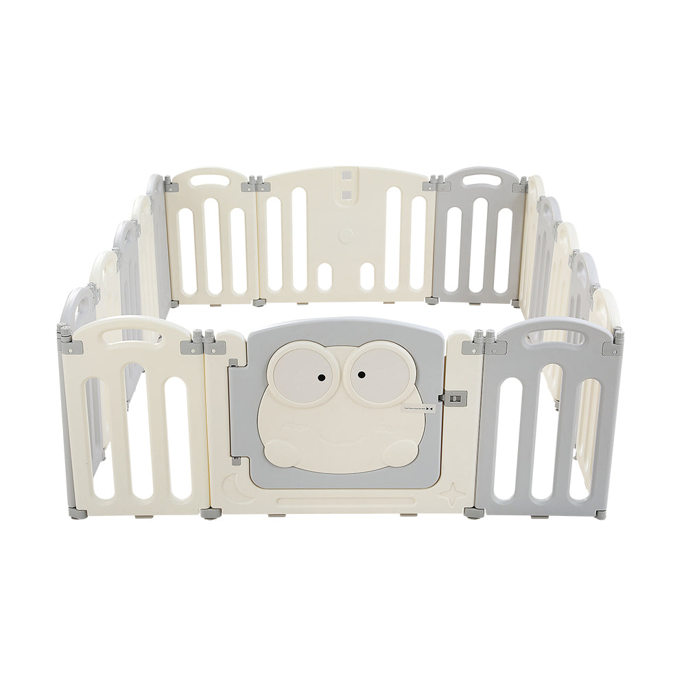 Keezi Baby Playpen 16 Panels Foldable Toddler Fence Safety Play Activity Centre 4