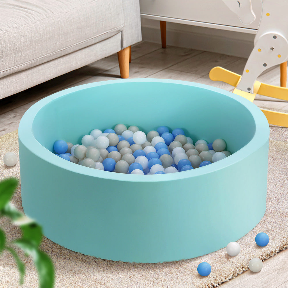 Keezi Kids Ball Pit 90x30cm Ocean Foam Play Pool Barrier Toys Children Blue 8