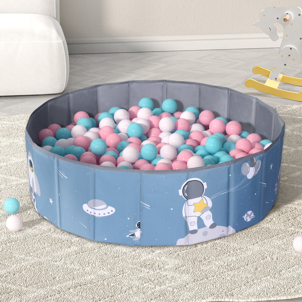 Keezi Kids Ball Pool Pit Toddler Play Foldable Child Playhouse Storage Bag Blue 7