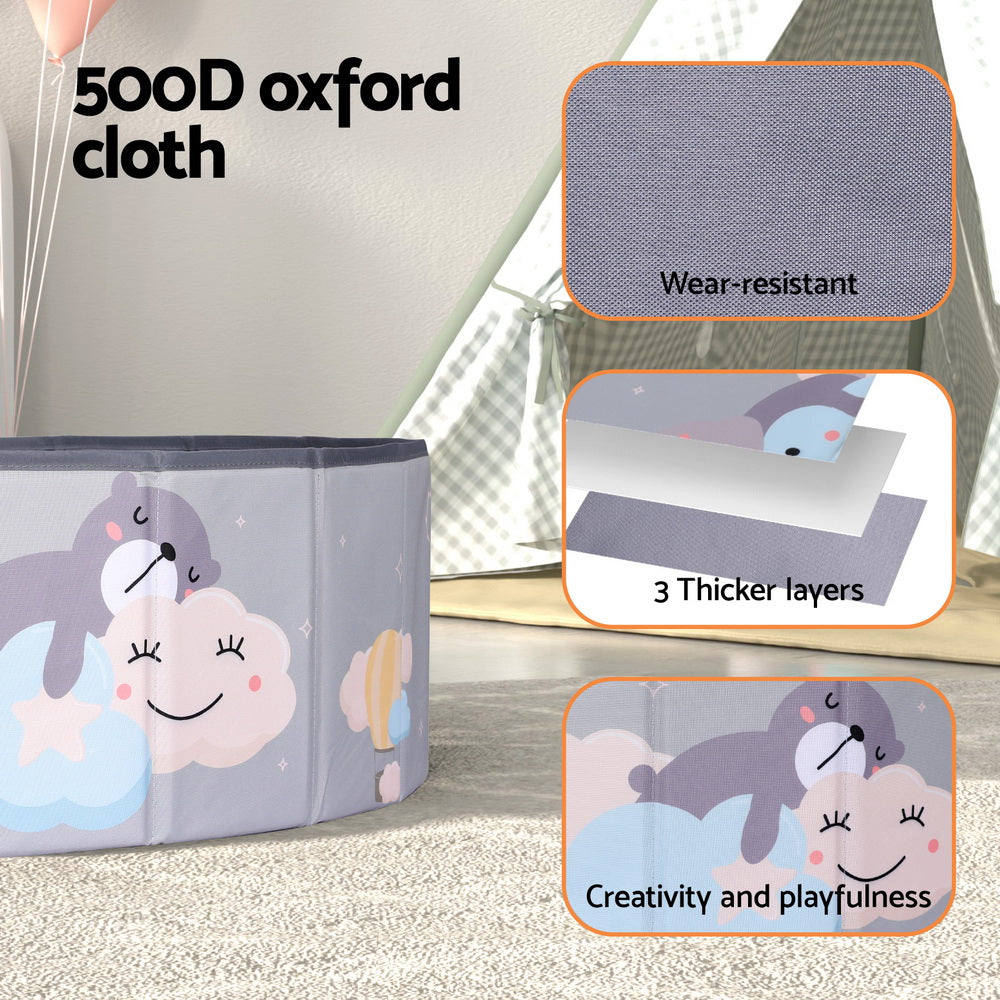 Keezi Kids Ball Pool Pit Toddler Ocean Play Foldable Child Playhouse Storage Bag 6