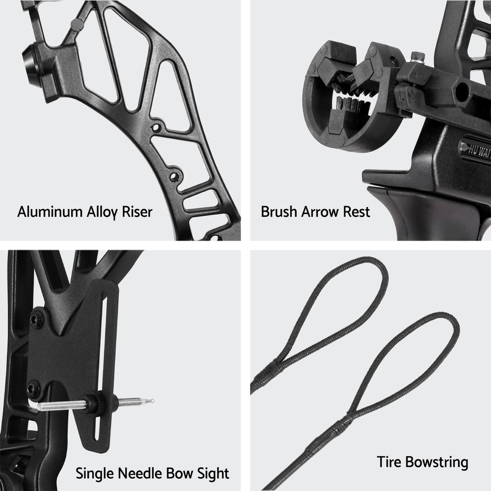 Everfit 55lbs Bow Arrow Set Recurve Takedown Archery Hunting for Beginner Green 6