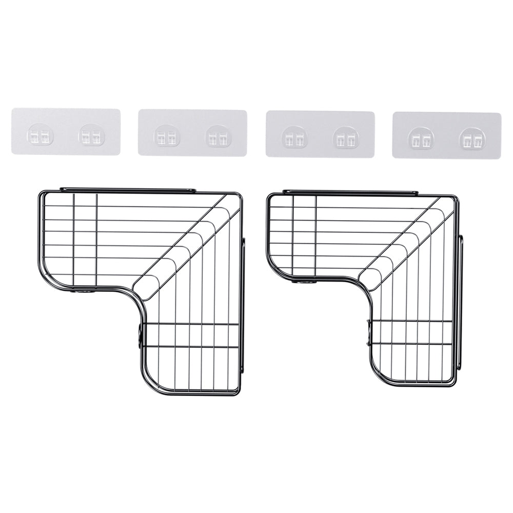Cefito 2 Packs Bathroom Shelf Corner Storage Rack 3