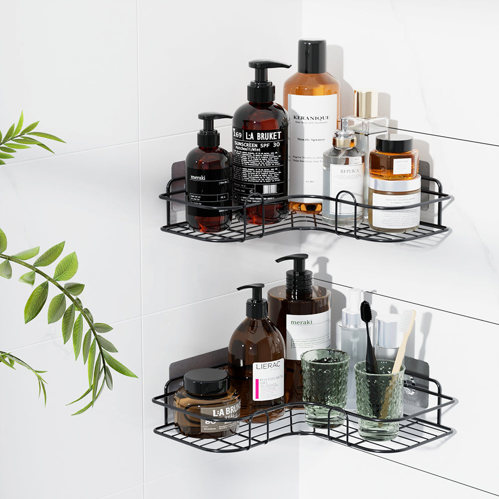 Cefito 2 Packs Bathroom Shelf Corner Storage Rack 5
