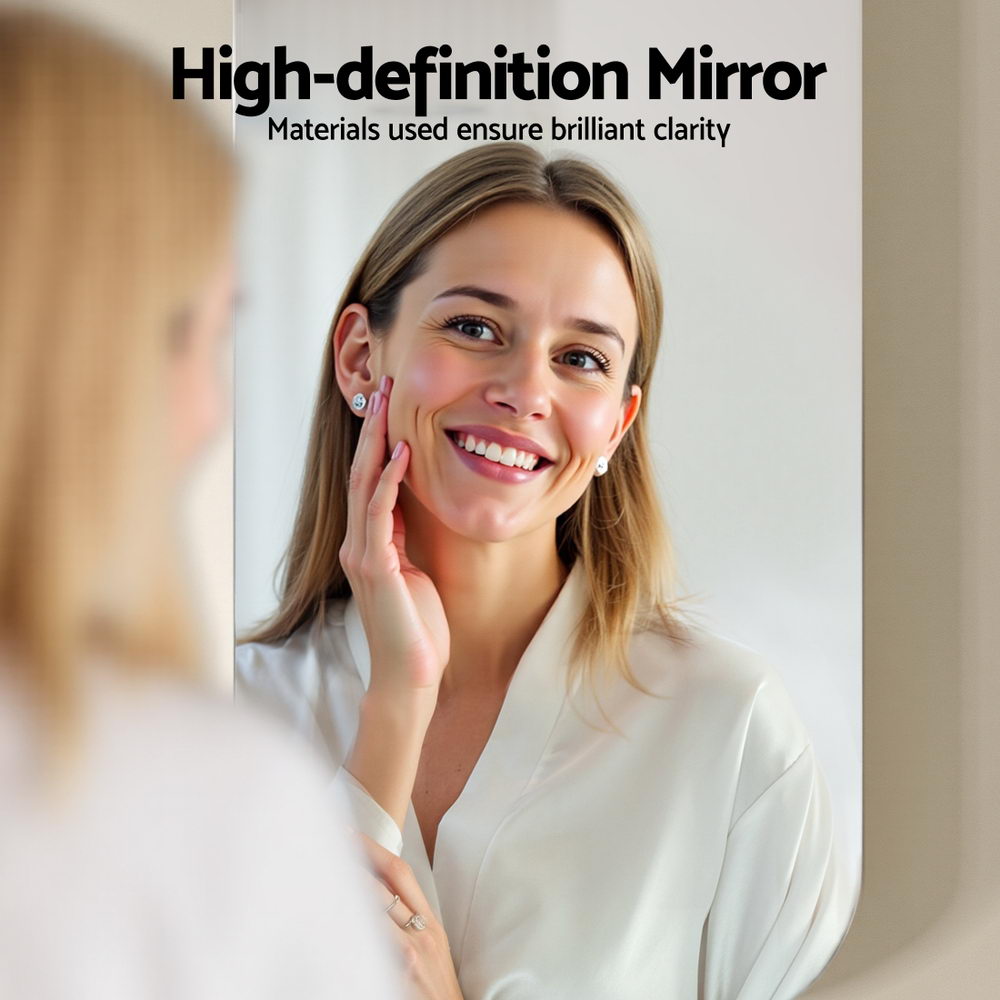 Cefito Bathroom Mirror Cabinet Medicine Shaving Arch Wall Hung 450x900mm White 4