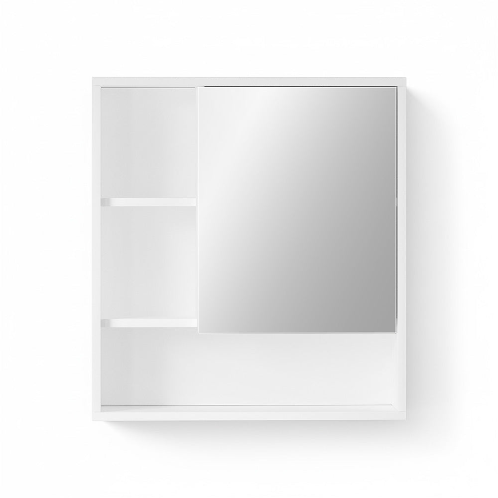 Cefito Bathroom Mirror Cabinet Mirrored Medicine Adjustable Shelf Wall Mounted 560mm White 3