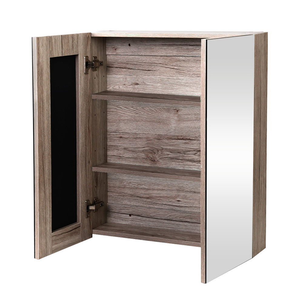 Cefito Bathroom Mirror Cabinet 600x720mm Oak 3