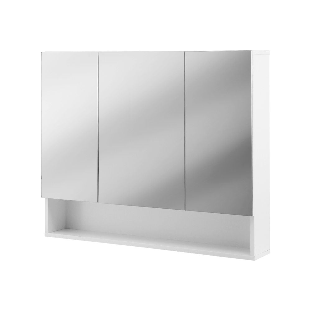 Cefito Bathroom Mirror Cabinet Medicine Adjustable Shelves Wall Hung 900x750mm White 6