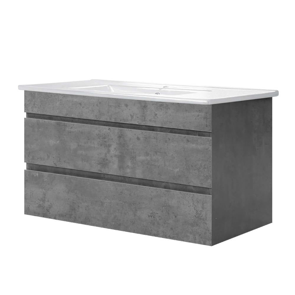 Cefito Vanity Unit 915mm with Basin Grey 3