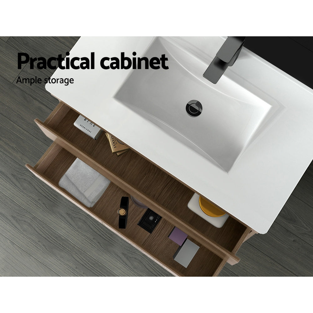 Cefito Vanity Unit 915mm with Basin Oak 7