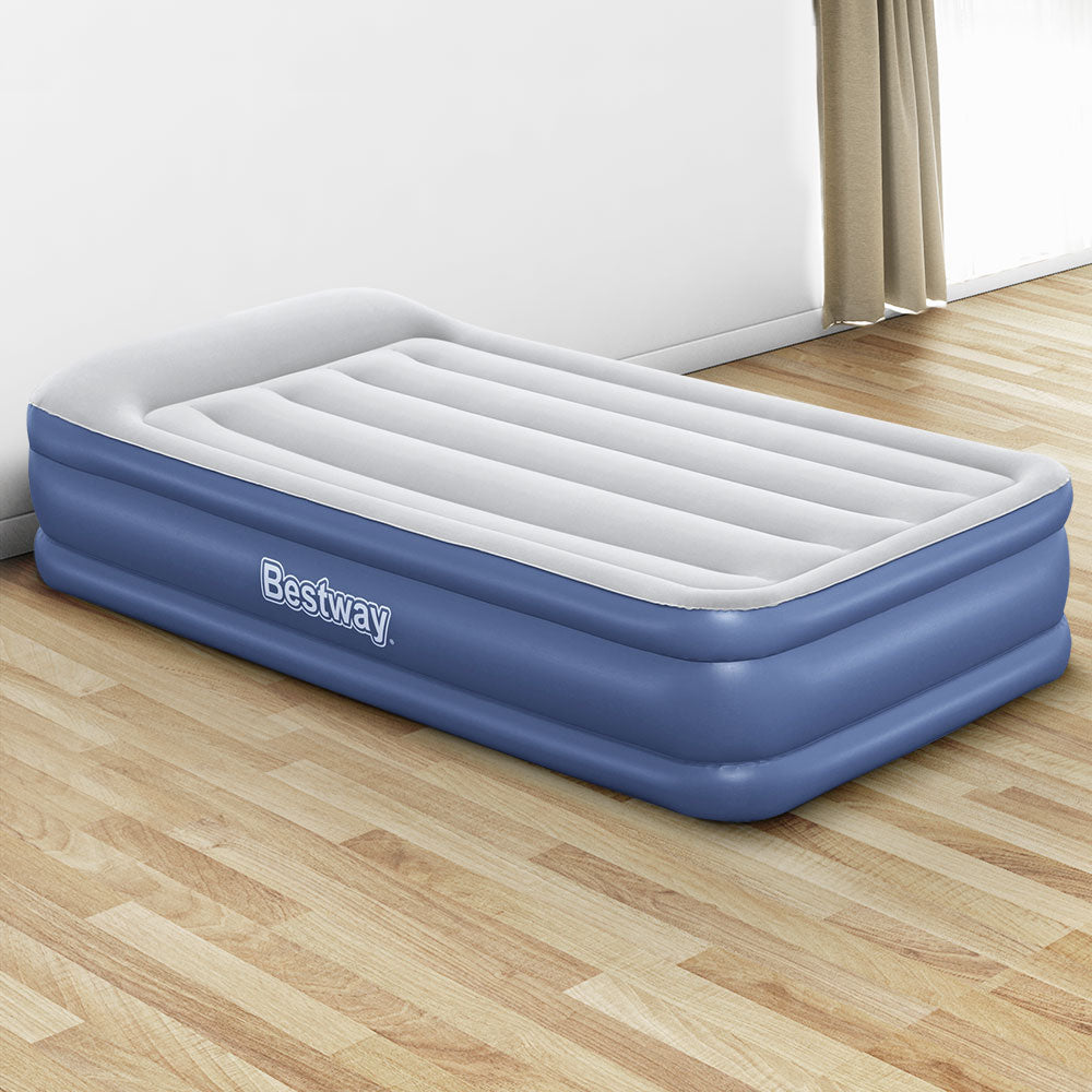 Bestway Air Mattress Inflatable Bed 46cm Airbed Single Blue 8