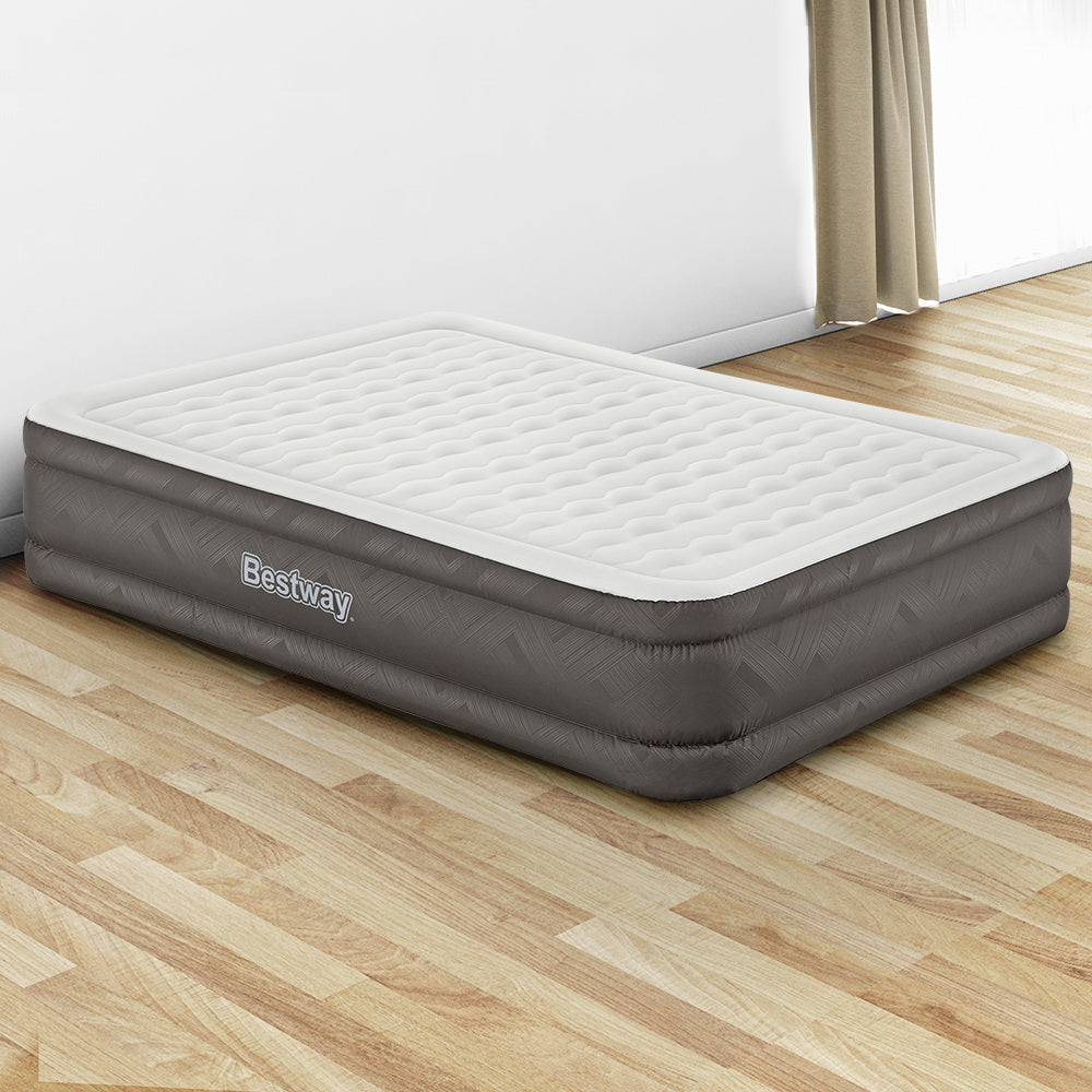 Bestway Air Mattress Queen Inflatable Bed 46cm Airbed Grey 8