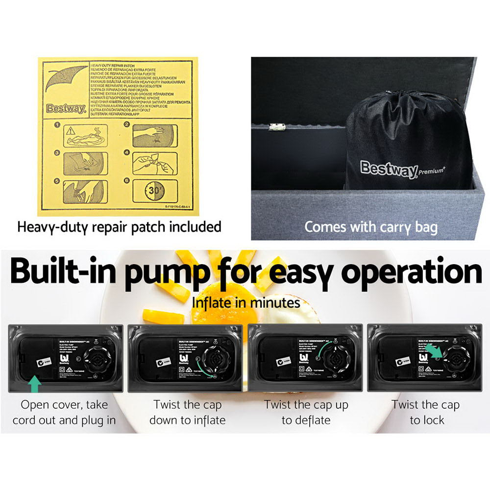 Bestway Air Bed Inflatable Mattress Queen 7