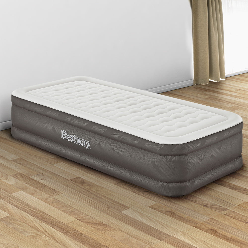 Bestway Air Mattress Single Inflatable Bed 46cm Airbed Grey 8