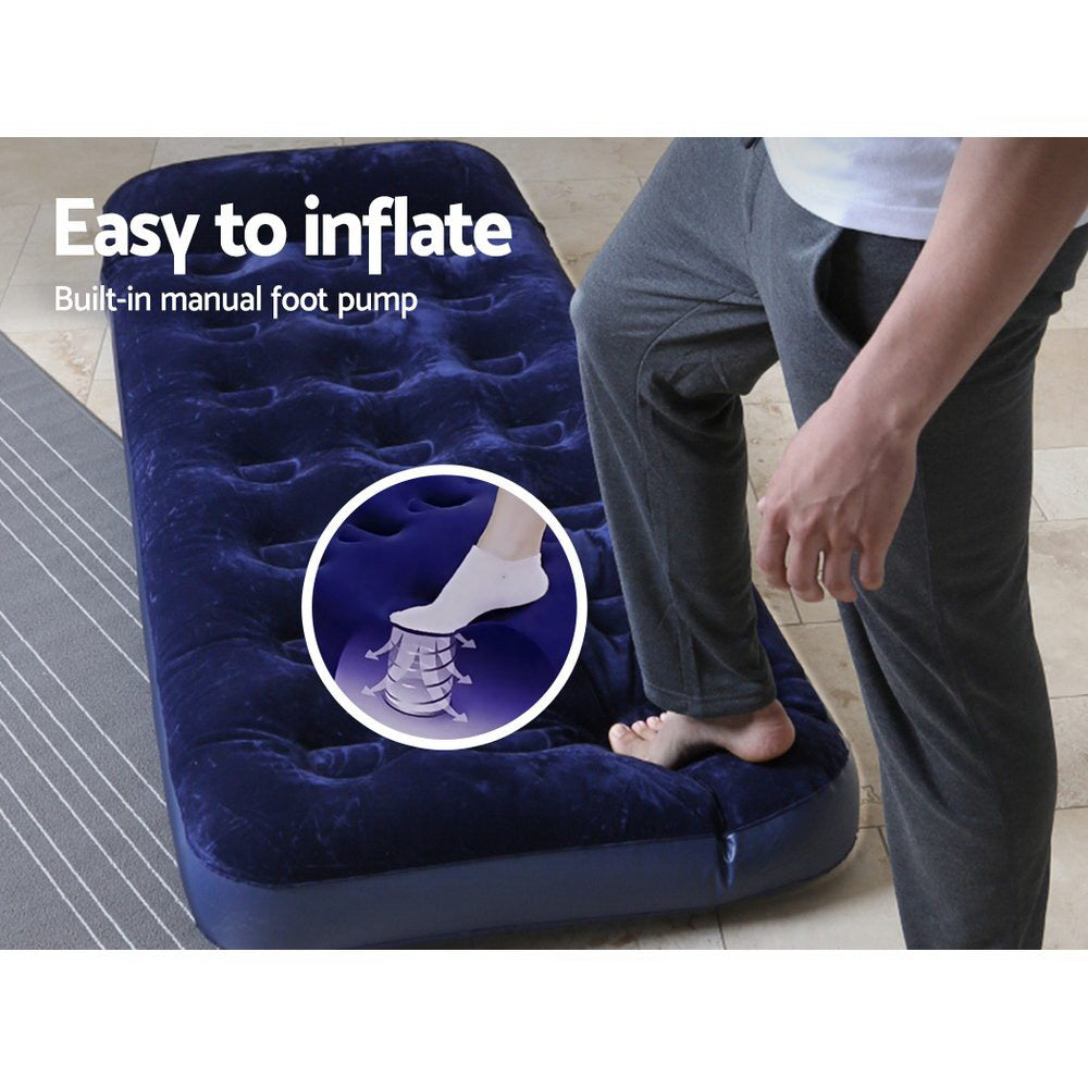 Bestway Single Size Inflatable Air Mattress - Navy 5