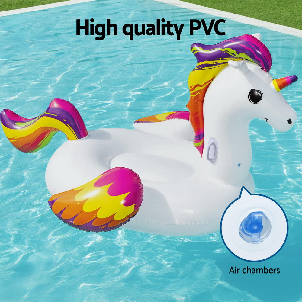Bestway Unicorn Float Rider Inflatable Ride On Floating Pool Lounger 224x156CM 4