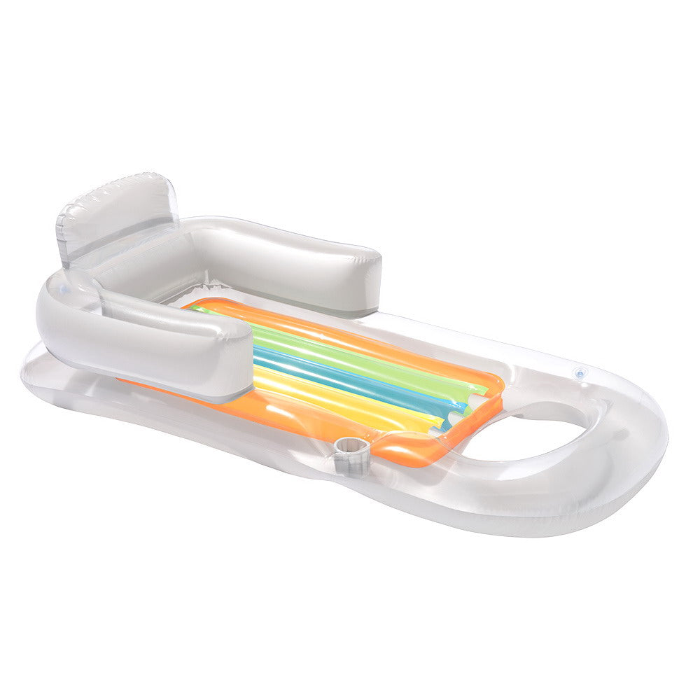 Bestway Pool Float Inflatable Lounge Seat Pillow Bed Cup Holder 3