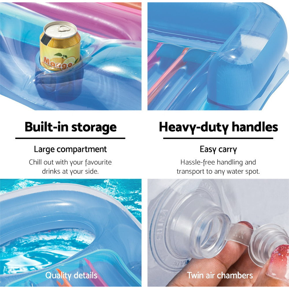 Bestway Pool Float Inflatable Lounge Seat Pillow Bed Cup Holder 6